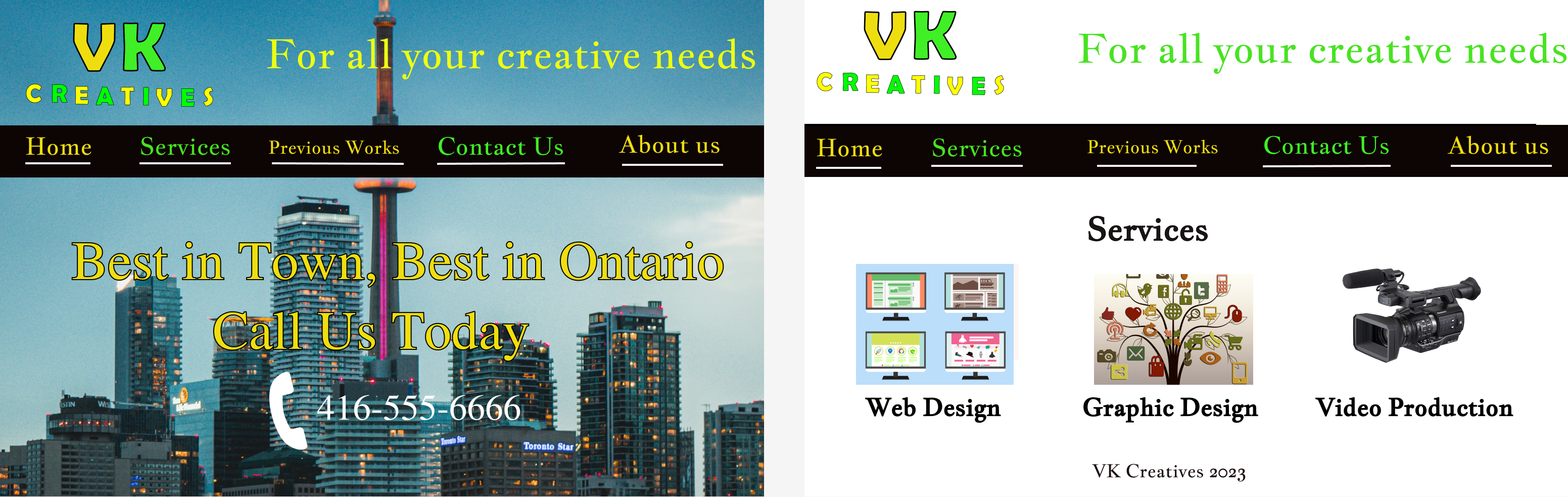 Home & Services Screen